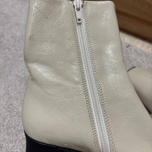 Vagabond Hedda Plaster Square Toe Patent Leather Upper Heeled Boot - Picture 9 of 16